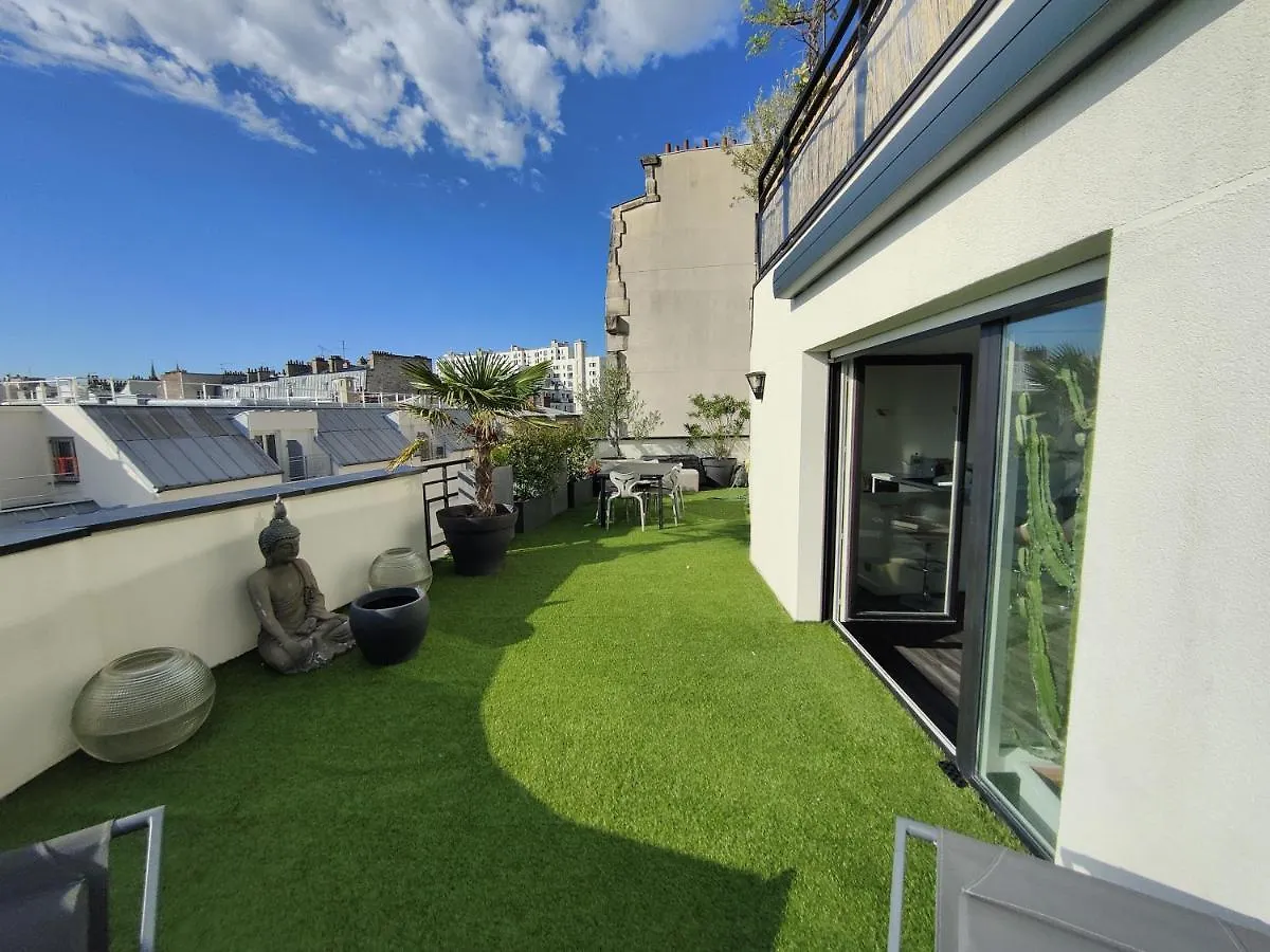 Apartment Appartement D'Exception Paris 20Eme, Terrasse De 45M2, Vue Sur La Tour Eiffel