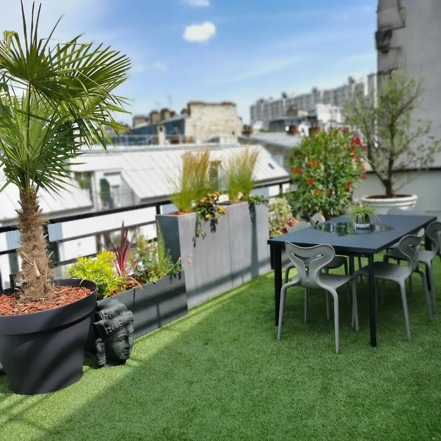 Appartement D'Exception Paris 20Eme, Terrasse De 45M2, Vue Sur La Tour Eiffel