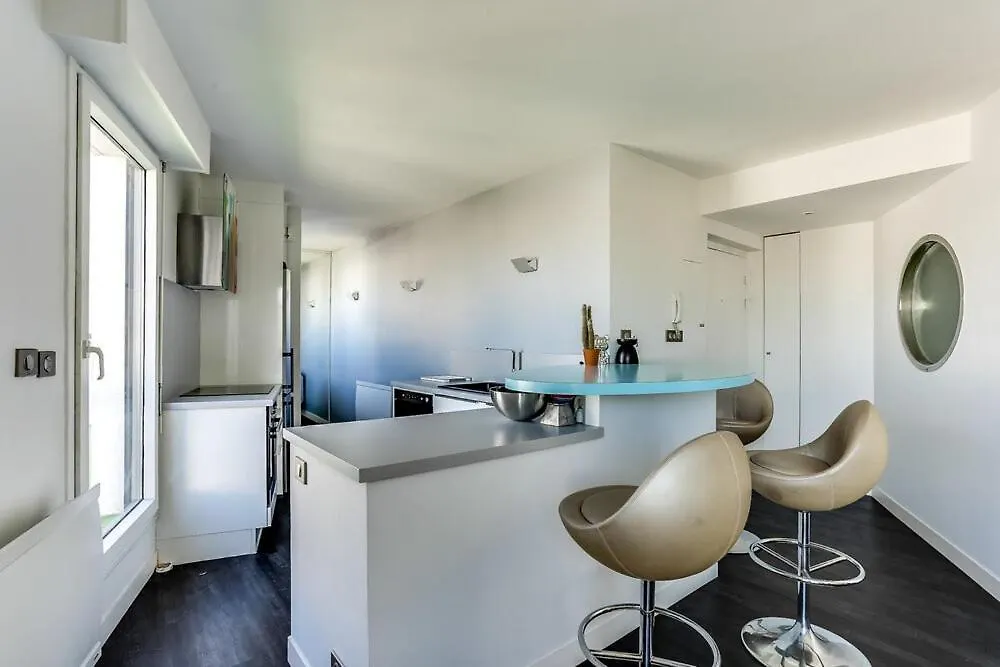Appartement D'Exception Paris 20Eme, Terrasse De 45M2, Vue Sur La Tour Eiffel Apartment