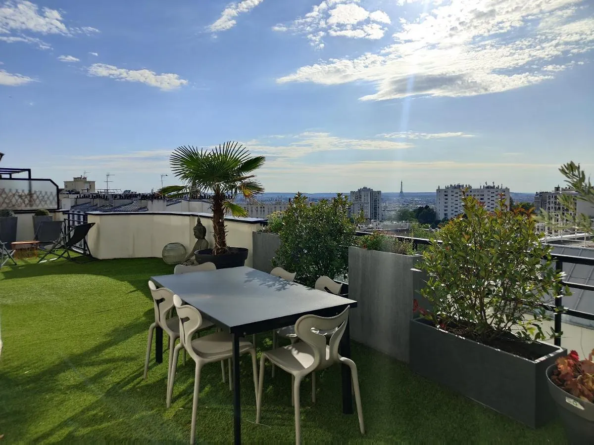 Appartement D'Exception Paris 20Eme, Terrasse De 45M2, Vue Sur La Tour Eiffel France