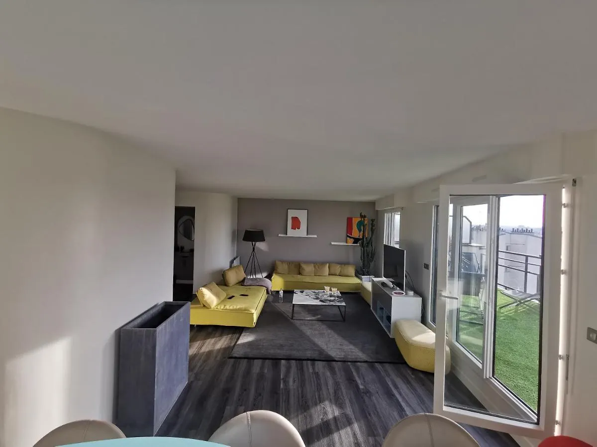 Appartement D'Exception Paris 20Eme, Terrasse De 45M2, Vue Sur La Tour Eiffel 0*,  France